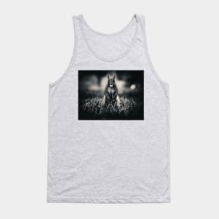 Squirrel Collecting Nuts Photograph Tank Top